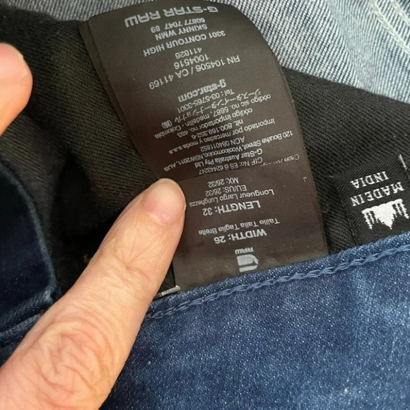 G  star raw - 3301 contour high skinny jeans 26 - Picture 11 of 11